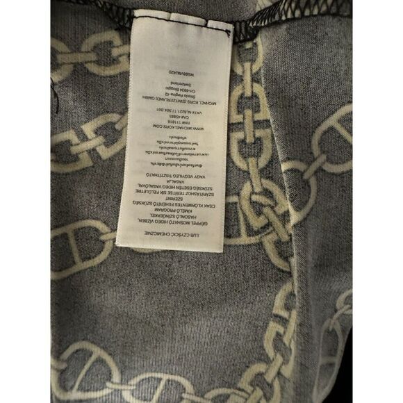 NWT $110 Michael Kors Keegan Chain-Link Long Sleeve Plus Size Border Dress 3x - Picture 7 of 7